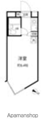 エスポワール中目黒[1R/16.22m2]の間取図