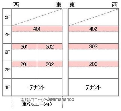 湊町マンション[1R/19.06m2]の配置図