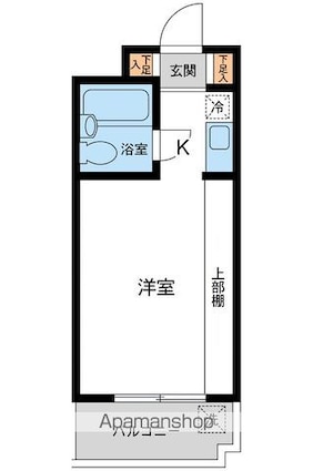 東京都中野区中央１丁目[1R/16.5m2]の間取図