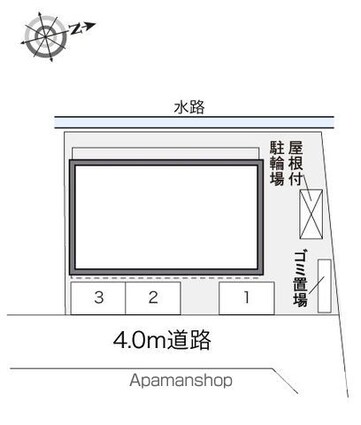 レオパレス楓[1K/28.02m2]の配置図