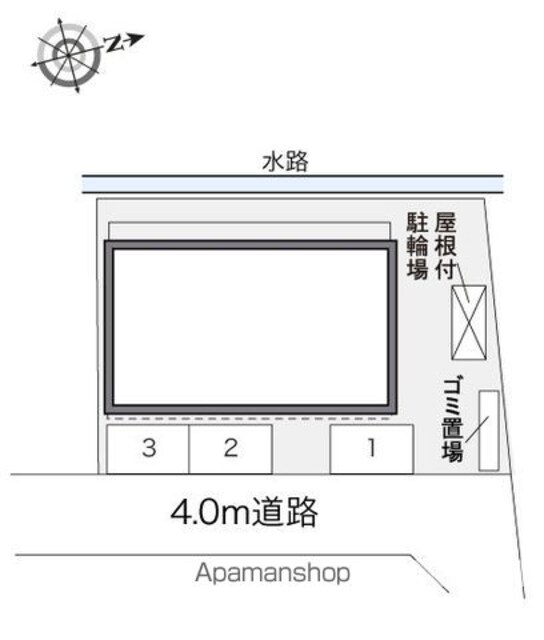 レオパレス楓[1K/28.02m2]の配置図