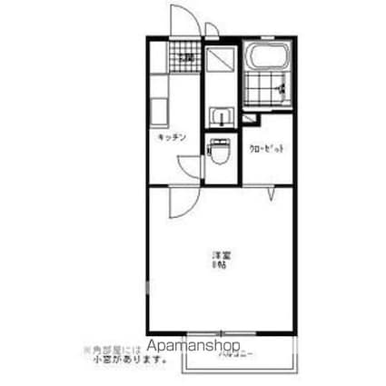 パナ・プロヴァンスＴ　Ⅱ　Ａ棟[1K/27.08m2]の間取図