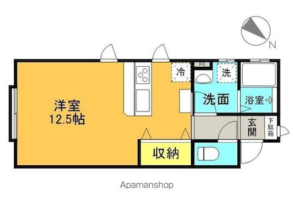 コーポＵ＆Ｋ[1R/31.88m2]の間取図