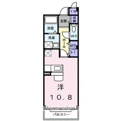 トゥリパーノ[1R/31.01m2]の間取図
