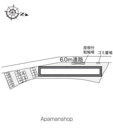 レオパレスグランドゥール太田[1K/23.61m2]の配置図