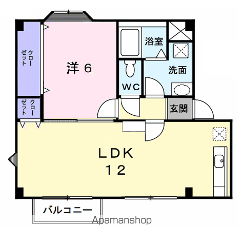 グリシーヌⅠの間取り