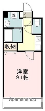 シティ連坊[1K/27.3m2]の間取図