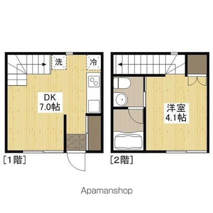 広島県広島市中区吉島東１丁目[1DK/27.14m2]の間取図