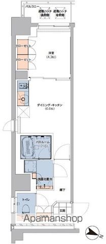 世田谷区大原のマンションの間取り