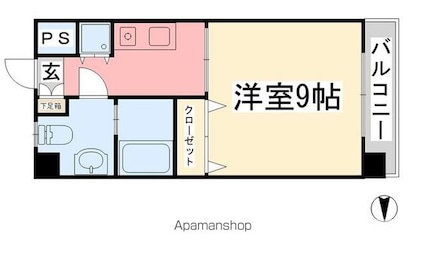 アプトン・パーク２１[1K/30m2]の間取図