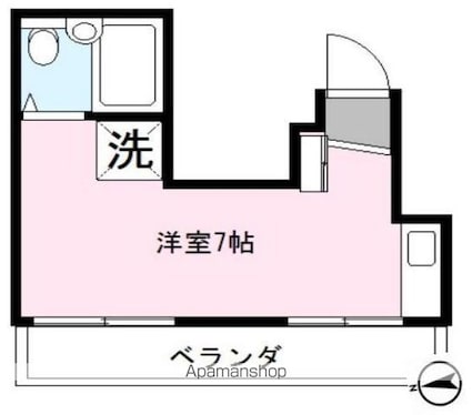 東京都杉並区高円寺南４丁目[1R/15m2]の間取図