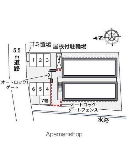 レオパレス滝の華の玄関写真
