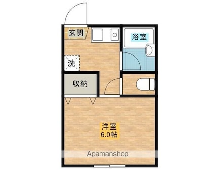 ＫＪハイツ暁[1R/19.83m2]の間取図