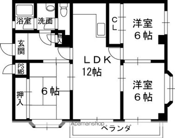 甲東イーストマンションの間取り写真