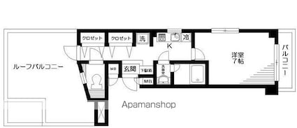 ステューディオ千歳台[1K/27.83m2]の間取図