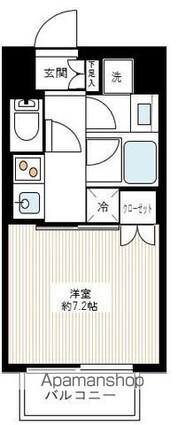 サンウッド錦糸町フラッツ[1K/26.41m2]の間取図
