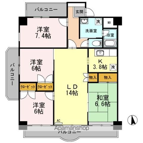 エザンス木之庄IIの間取り写真