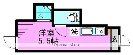 ブリリアント高円寺Ⅱ[1R/11.45m2]の間取図