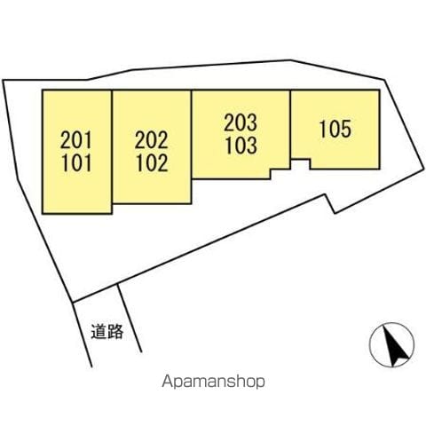 ジェルベーラ 101 ｜ 神奈川県茅ヶ崎市東海岸北１丁目6-15-5（賃貸アパート2LDK・1階・50.69㎡） その14