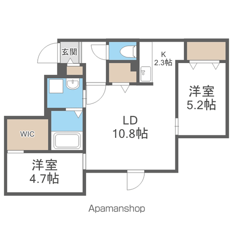LE CLAIR MINAMIMARUYAMAの間取り写真