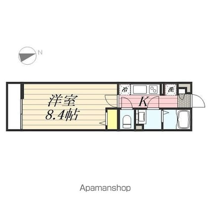 リブリ・ルミエールメゾン[1K/26.08m2]の間取図
