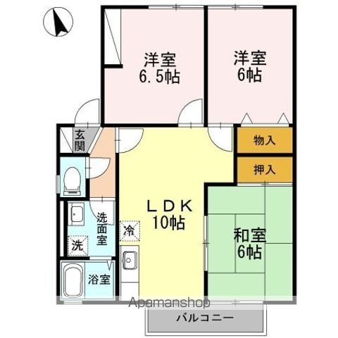 チアフル C棟の間取り写真