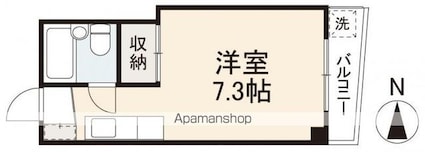 寺尾マンション[1R/18.42m2]の間取図