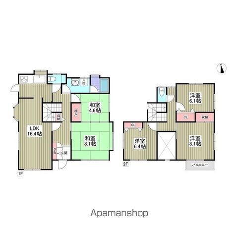 リブレス木下東戸建Ⅱの間取り