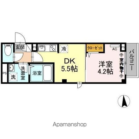 メゾン二長町 202 ｜ 東京都台東区台東１丁目34-9（賃貸マンション1DK・2階・27.22㎡） その2