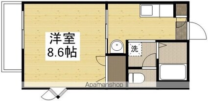 アヴェニール　Ⅱ棟[1K/26.95m2]の間取図