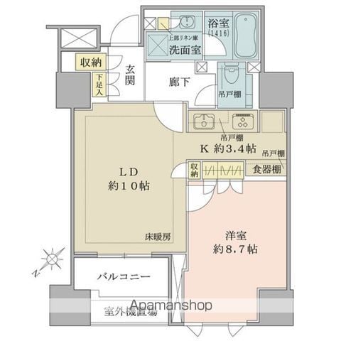 ザ・パークハウス千代田麹町の間取り写真
