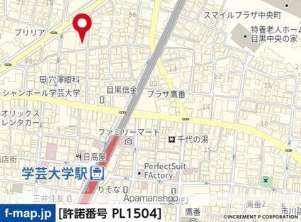 ガーディニアコート[1R/17m2]の配置図