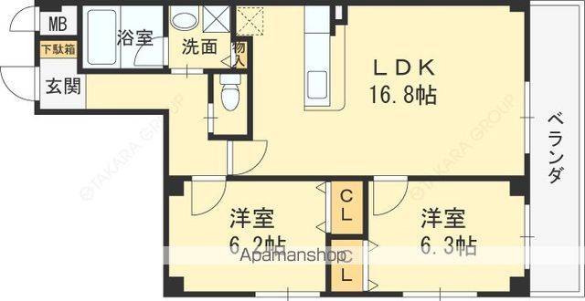 FUMOSE新石切の間取り写真