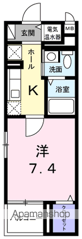 羽村市小作台のマンションの間取り