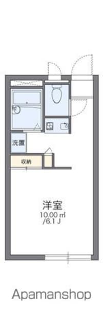 レオパレス大堀[1K/20.28m2]の間取図