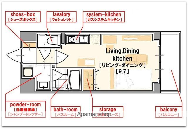 KDXレジデンス難波南の間取り写真