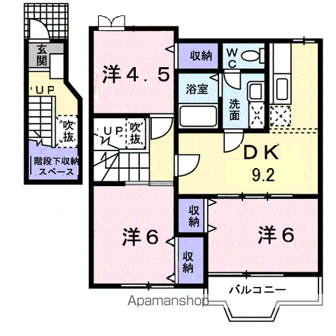 ボヌールＢの間取り