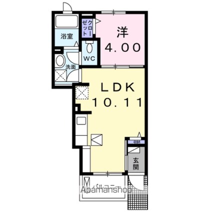 Ｖｉａｌｅｔｔａ[1LDK/32.44m2]の間取図