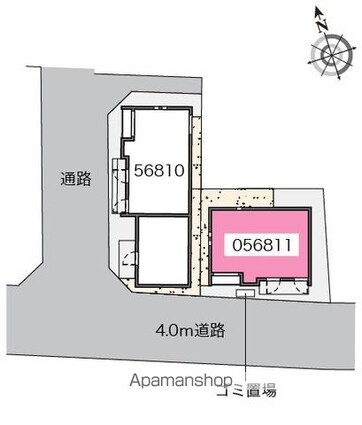 クレイノエクセル戸越Ⅱ[1K/26.63m2]の配置図