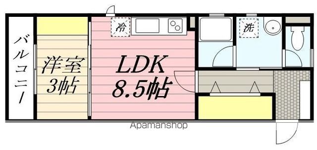 エリーナプラザ吉塚駅南の間取り写真