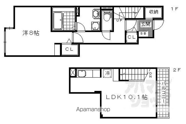シカタ ロジュマンの間取り写真