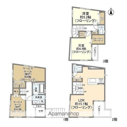 Ｋｏｌｅｔ南行徳[2SLDK/91.42m2]の間取図