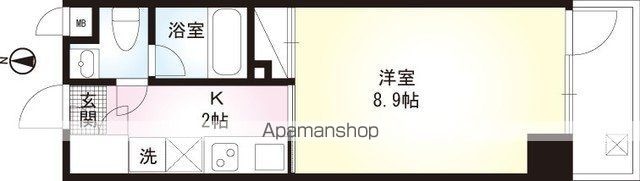 エスパシオ[1K/26.04m2]の間取図
