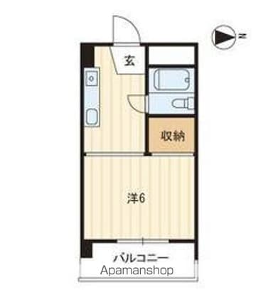 ホワイトマンション[1K/17.85m2]の間取図