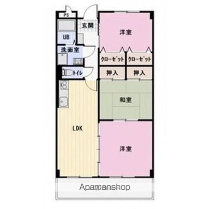 Ｄｏｍａｎｉ　Ｐａｃｅ[3LDK/66.82m2]の間取図