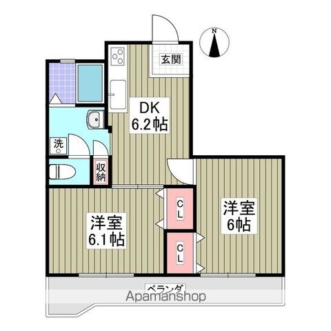吉岡コーポの間取り写真