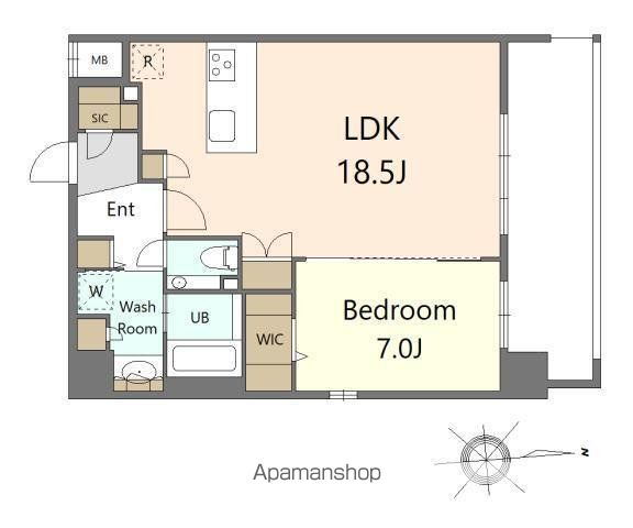 SーRESIDENCE大手門AWESOMEの間取り写真