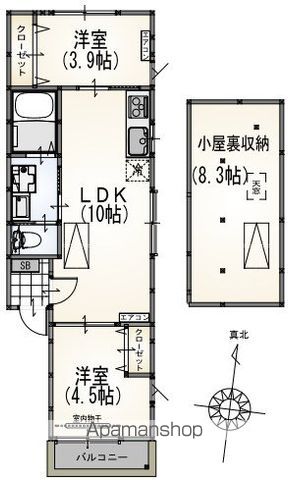サンライズ成瀬A棟の間取り写真