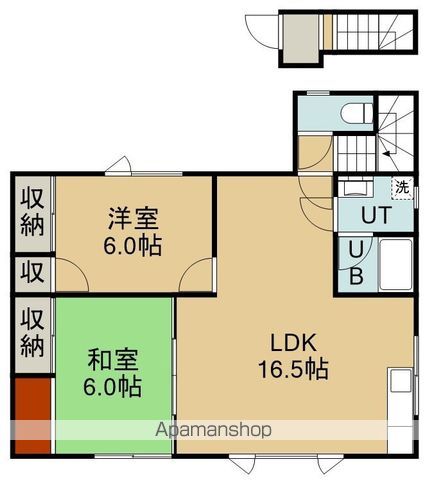 昭和2丁目27番1棟2戸の間取り写真