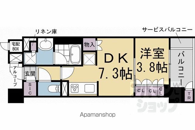 ブランズ京都河原町通の間取り写真
